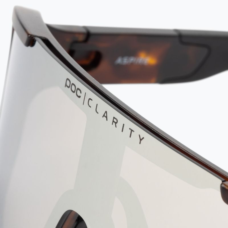 Fahrradbrille POC Aspire tortoise brown/violet/silver mirror 5