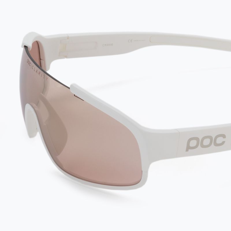 Fahrradbrille POC Crave hydrogen white/clarity trail silver 5