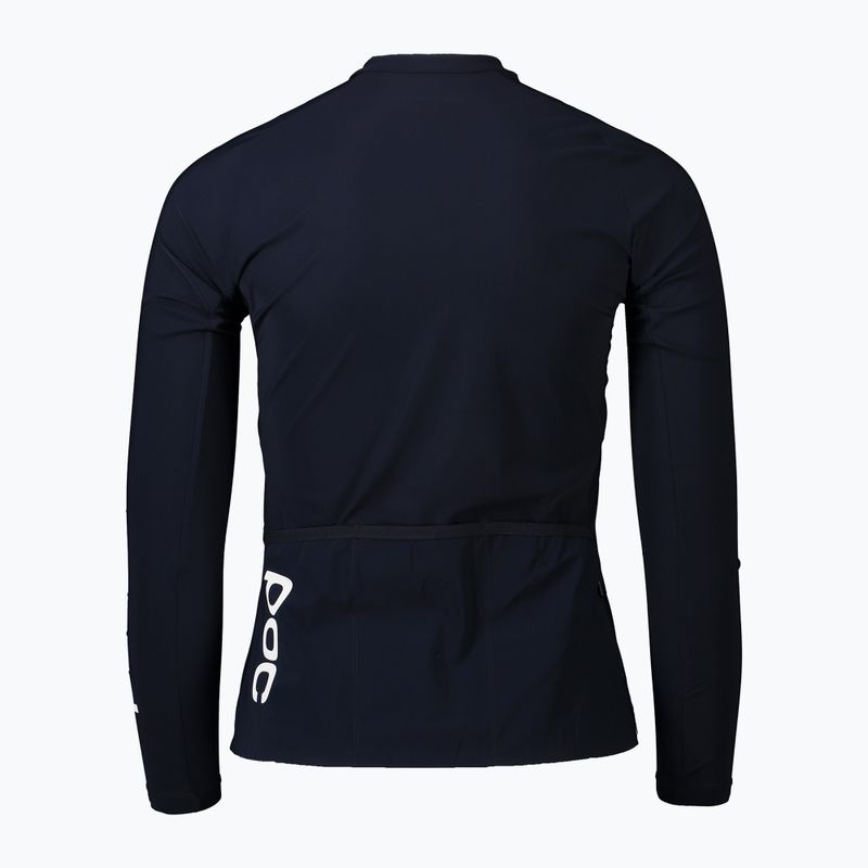 Damen-Radsport-Langarmshirt POC Essential Road navy black 2