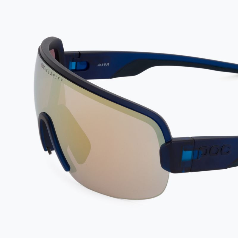 Fahrradbrille POC Aim lead blue/clarity road gold 5
