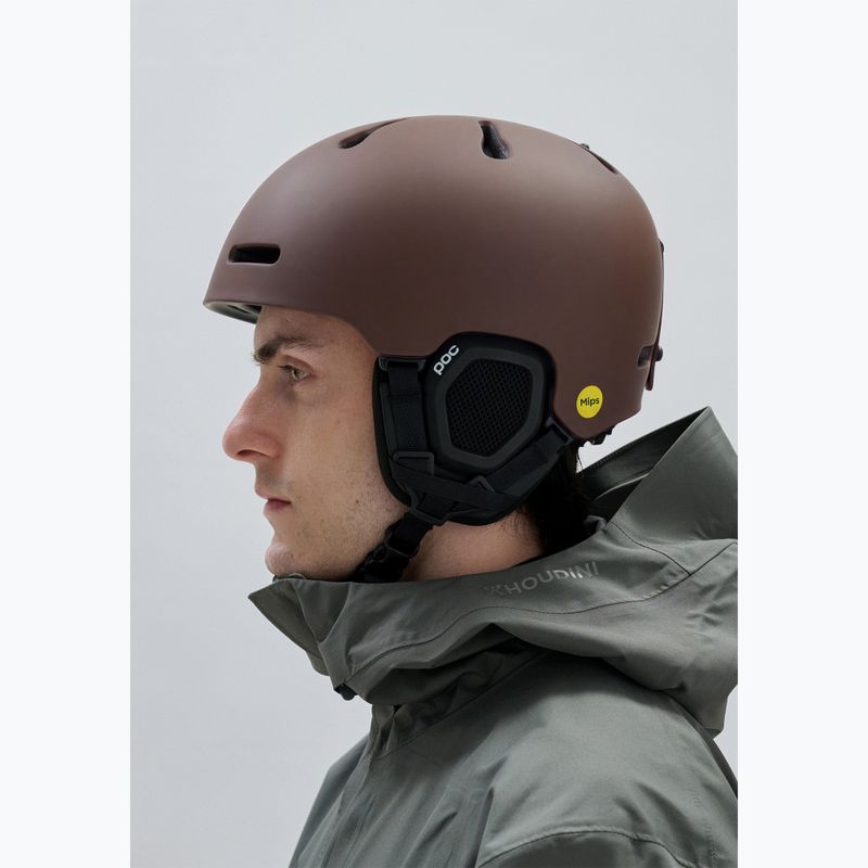 Skihelm POC Fornix MIPS bronzite brown matt 6