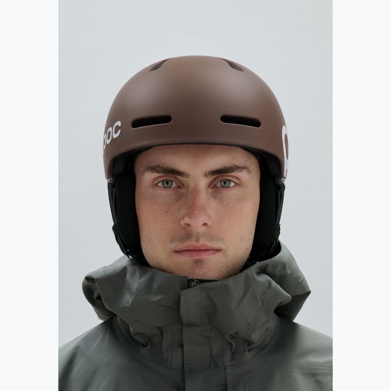 Skihelm POC Fornix BC bronzite brown matt 5