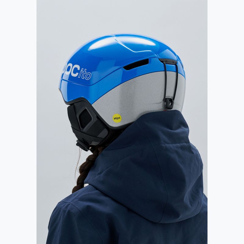 Kinder-Skihelm POC Pocito Obex MIPS Jr fluorescent blue 8