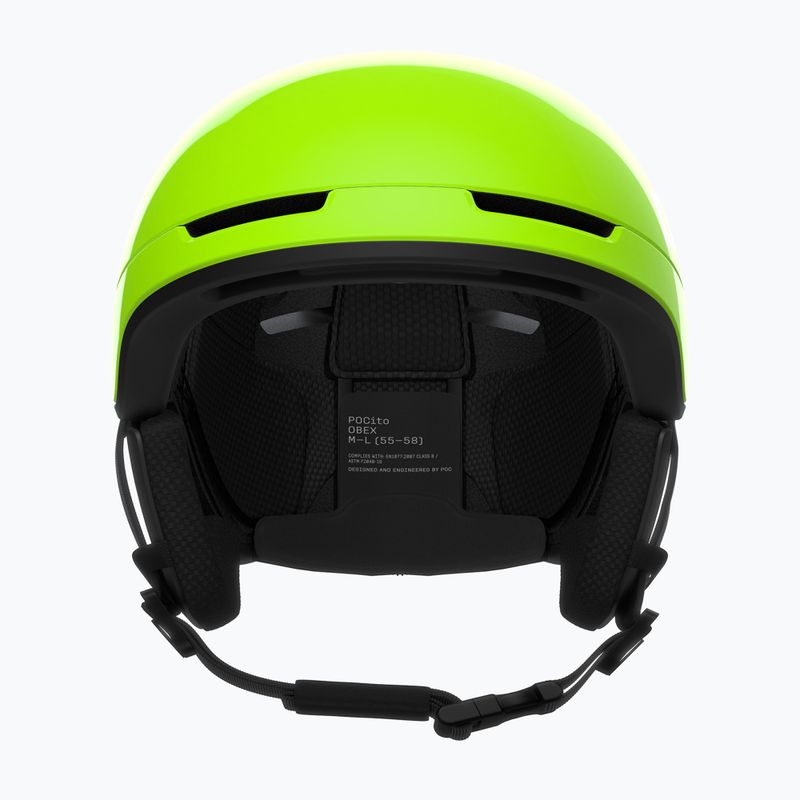 Kinder-Skihelm POC Pocito Obex MIPS Jr fluorescent yellow/green 3