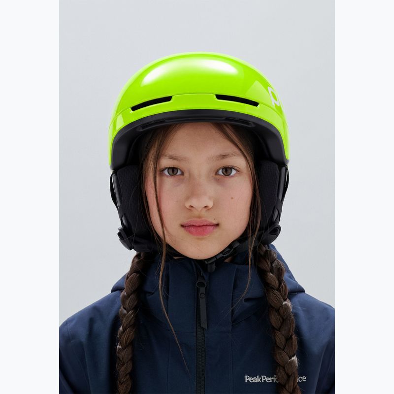 Kinder-Skihelm POC Pocito Obex MIPS Jr fluorescent yellow/green 6