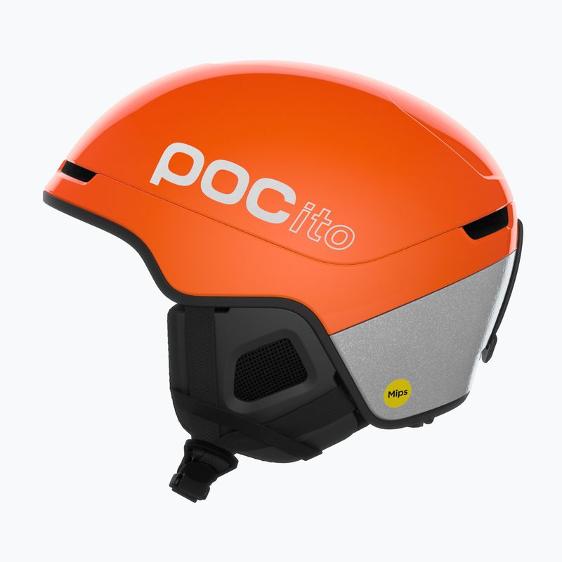 Kinder-Skihelm POC Pocito Obex MIPS Jr fluorescent orange 2