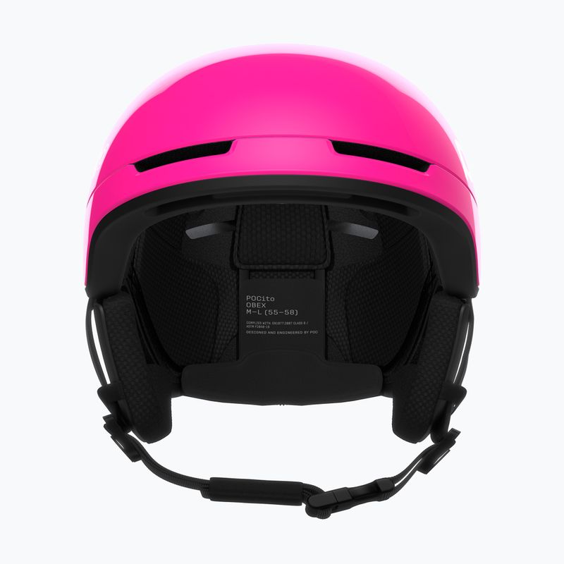 Kinder-Skihelm POC Pocito Obex MIPS Jr fluorescent pink 3