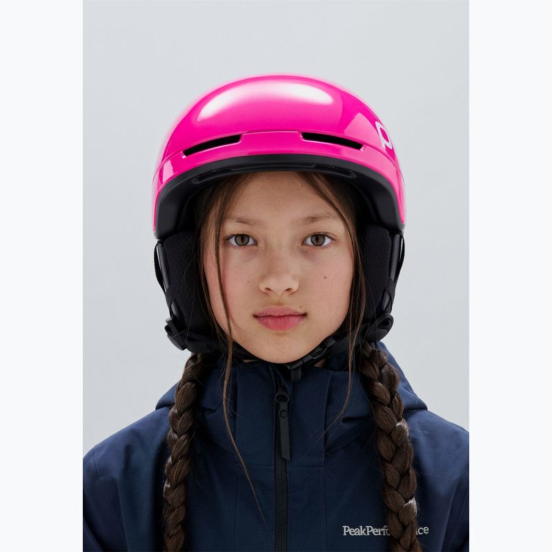 Kinder-Skihelm POC Pocito Obex MIPS Jr fluorescent pink 6