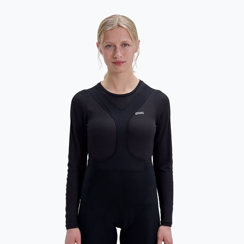 Damen Langarm-Radtrikot POC Layer Mid Jersey uranium black 3