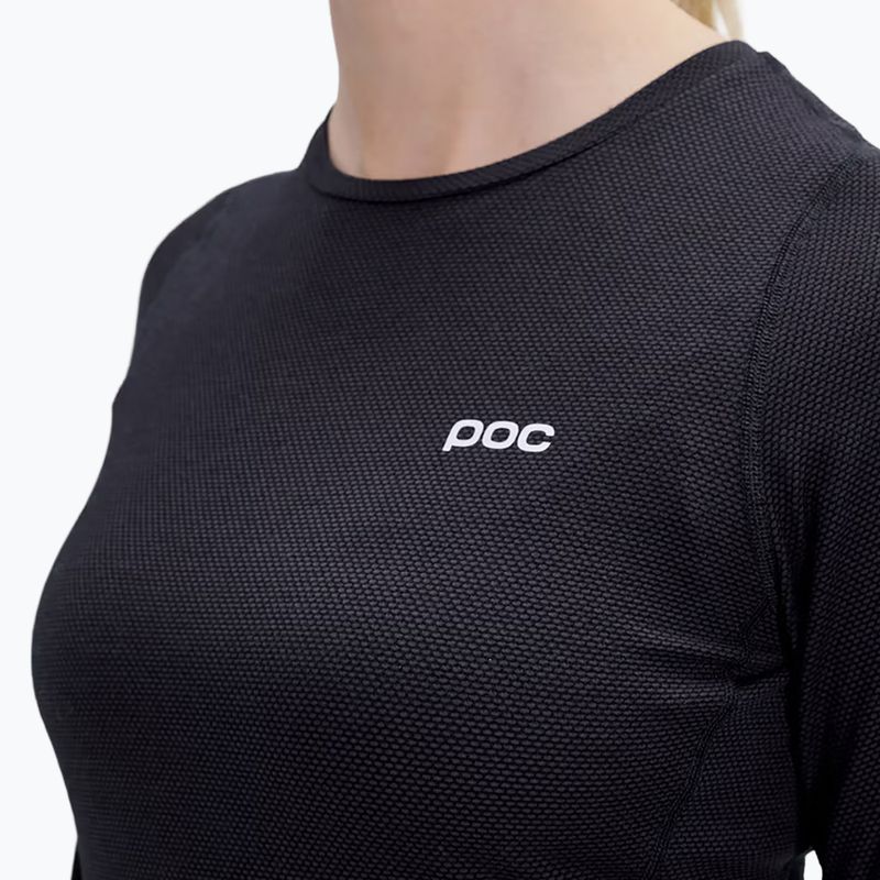 Damen Langarm-Radtrikot POC Layer Mid Jersey uranium black 4
