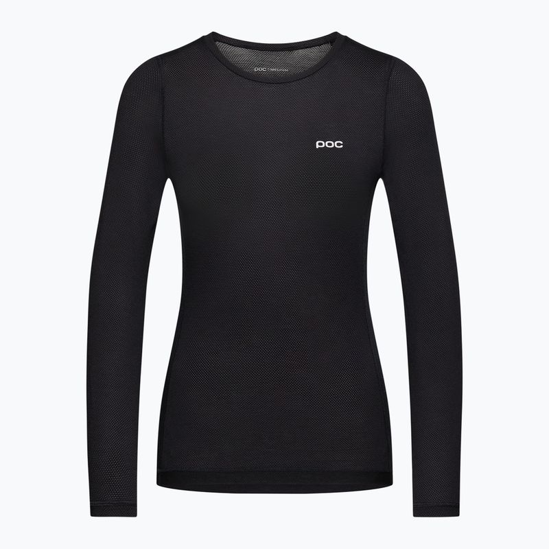 Damen Langarm-Radtrikot POC Layer Mid Jersey uranium black 5