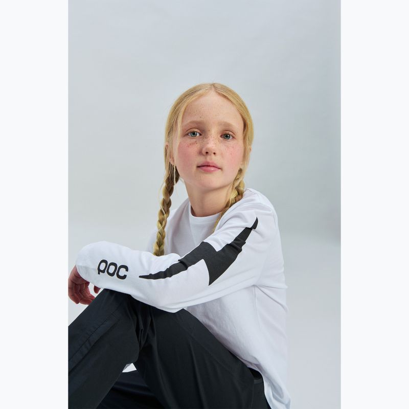 Longsleeve Kinder POC Tee Jr hydrogen white 3