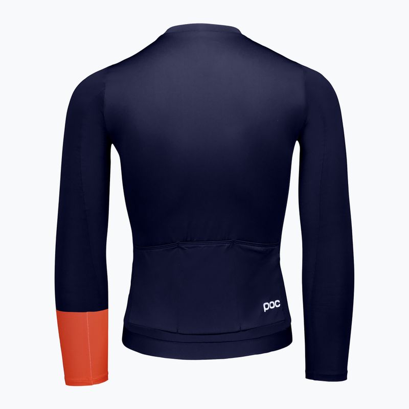 Herren-Radlongsleeve POC Cadence Jersey apatite navy 2