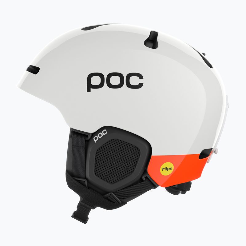 Skihelm POC Fornix MIPS hydrogen white/fluorescent orange 2