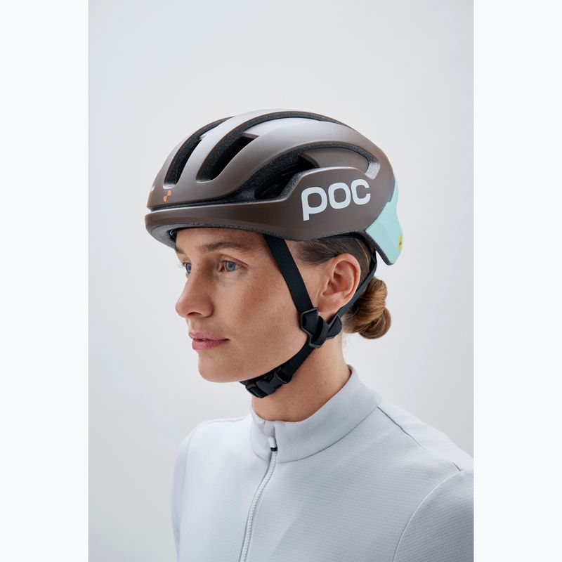 Fahrradhelm POC Omne Air MIPS bronzite brown matt/lazurite blue matt 5