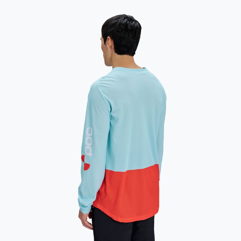 Herren Fahrrad-Langarmshirt POC Motion Air Jersey lazurite blue/carnelian orange 2