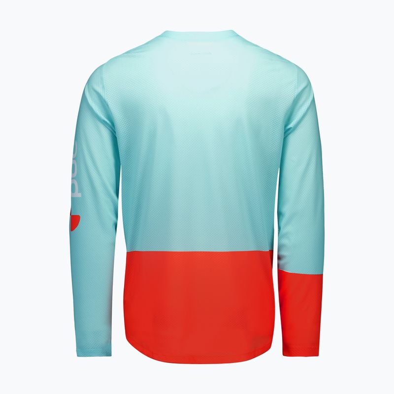 Herren Fahrrad-Langarmshirt POC Motion Air Jersey lazurite blue/carnelian orange 6