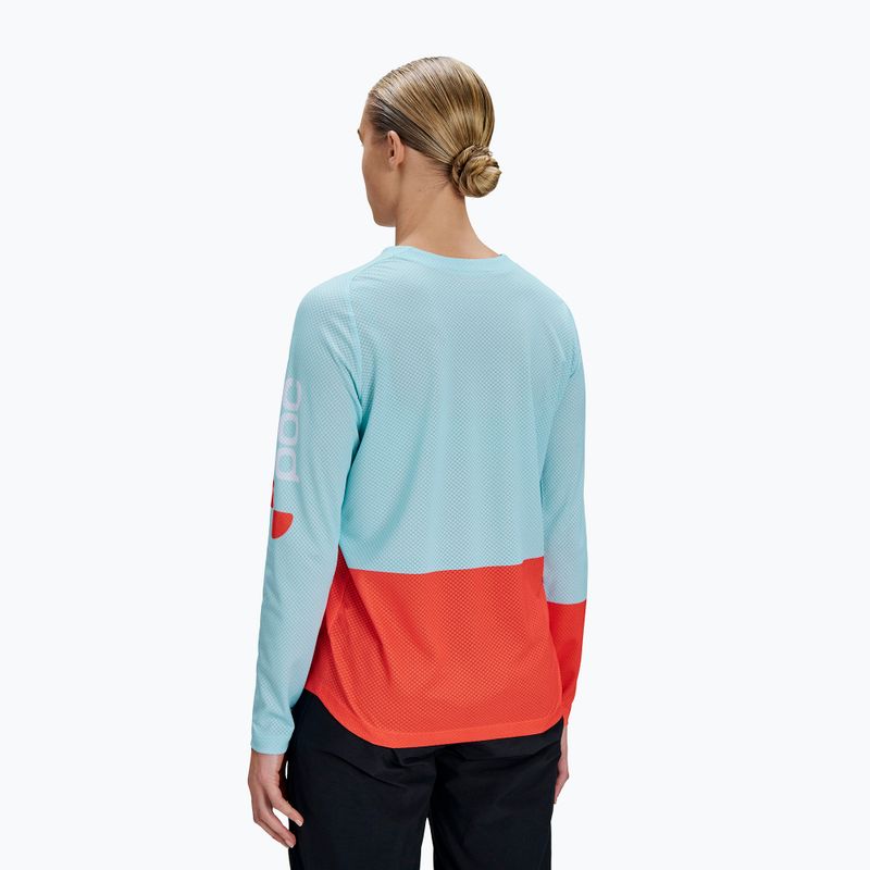Damen Fahrrad-Langarmshirt POC Motion Air lazurite blue/carnelian range 2