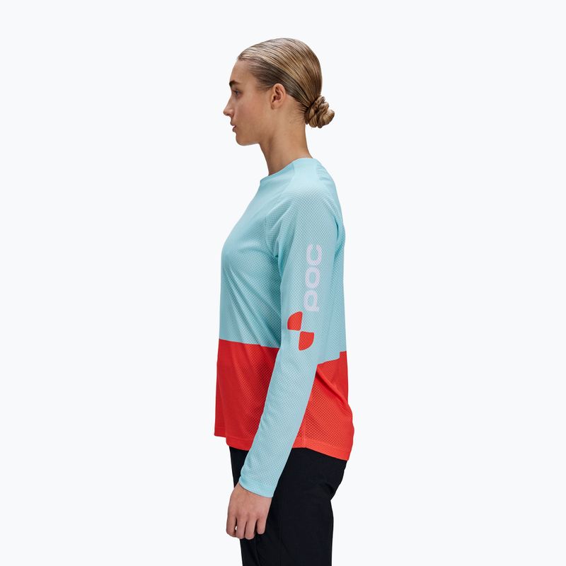 Damen Fahrrad-Langarmshirt POC Motion Air lazurite blue/carnelian range 3