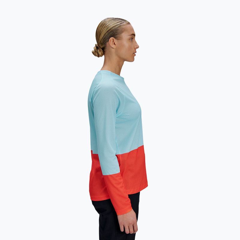 Damen Fahrrad-Langarmshirt POC Motion Air lazurite blue/carnelian range 4