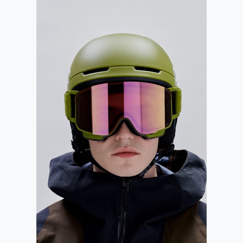 Skibrille POC Nexal olivine green/partly sunny rose gold 5