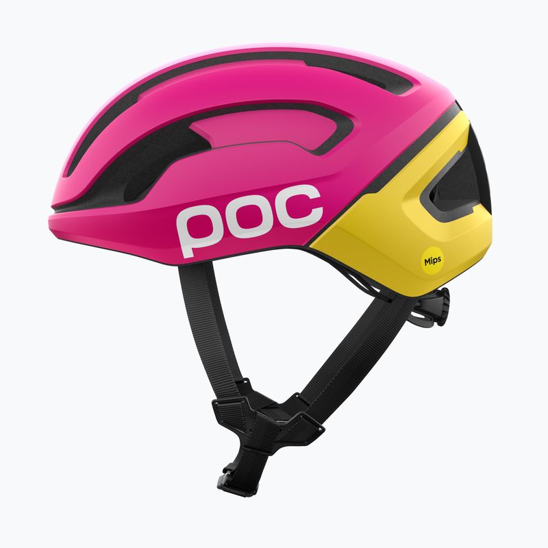 Fahrradhelm POC Omne Air MIPS rhos red matt/citrine yellow matt 2