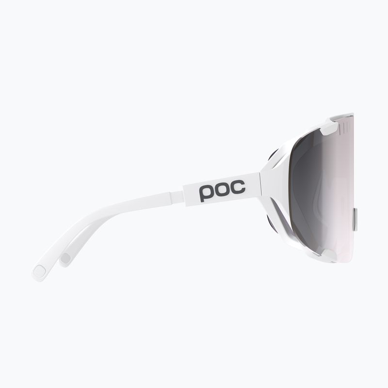 Sonnenbrille POC Devour hydrogen white/clarity road/sunny silver 4