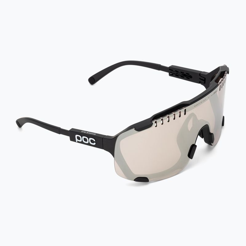 Sonnenbrille POC Devour Mid uranium black/clarity trail/partly sunny silver 2