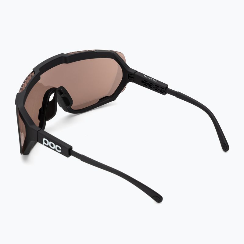 Sonnenbrille POC Devour Mid uranium black/clarity trail/partly sunny silver 3
