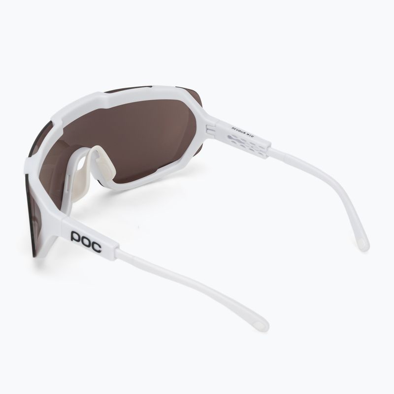 Sonnenbrille POC Devour Mid hydrogen white/clarity road/sunny silver 3