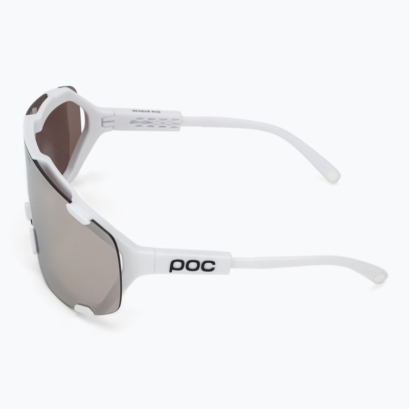 Sonnenbrille POC Devour Mid hydrogen white/clarity road/sunny silver 5