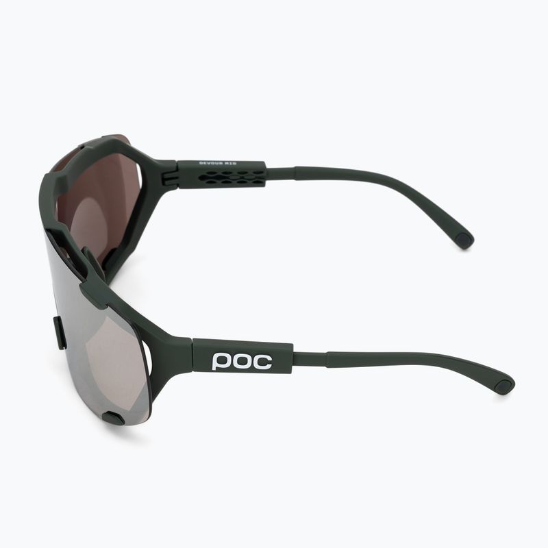 Sonnenbrille POC Devour Mid pargasite green/clarity road/sunny silver 4
