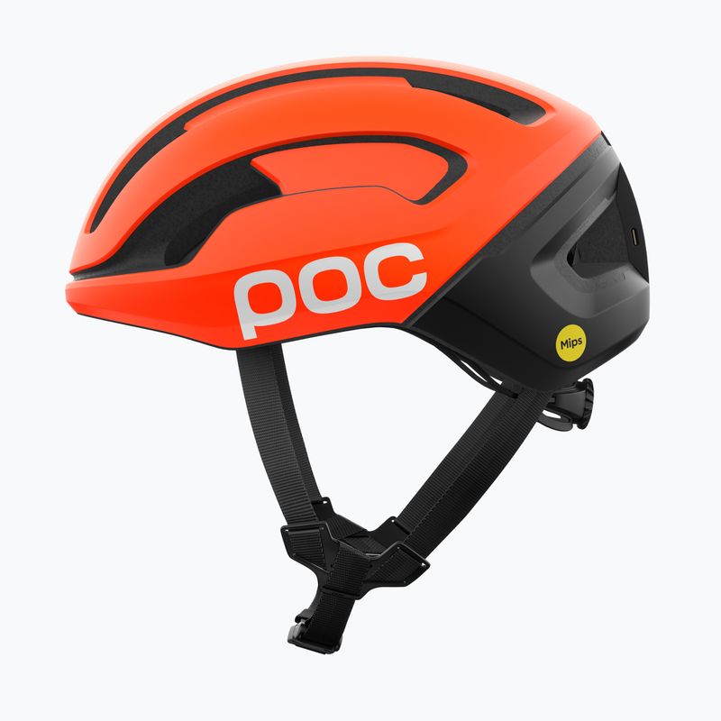 Fahrradhelm POC Omne Beacon MIPS fluorescent orange matt/uranium black matt 2