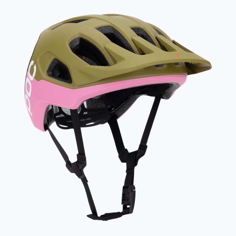 Fahrradhelm POC Cularis olivine green matt/thulite pink matt