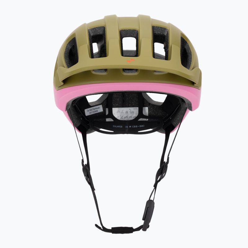 Fahrradhelm POC Cularis olivine green matt/thulite pink matt 2