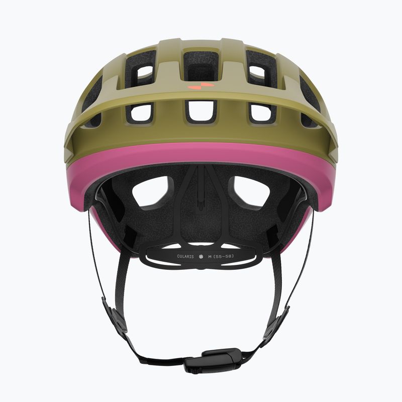 Fahrradhelm POC Cularis olivine green matt/thulite pink matt 3