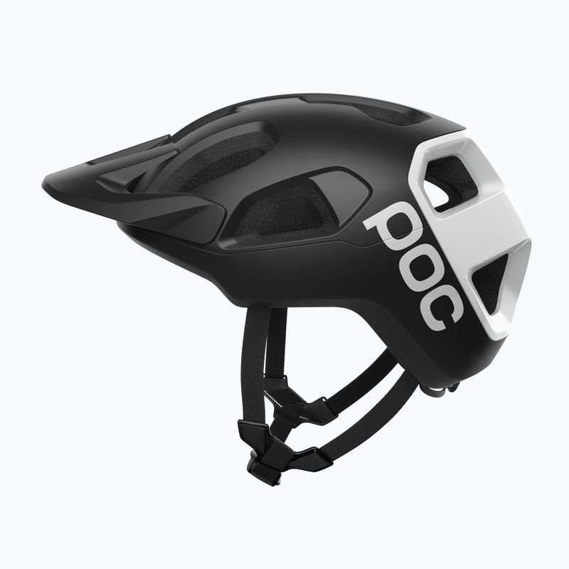 Fahrradhelm POC Cularis uranium black matt/hydrogen white w. logo 2