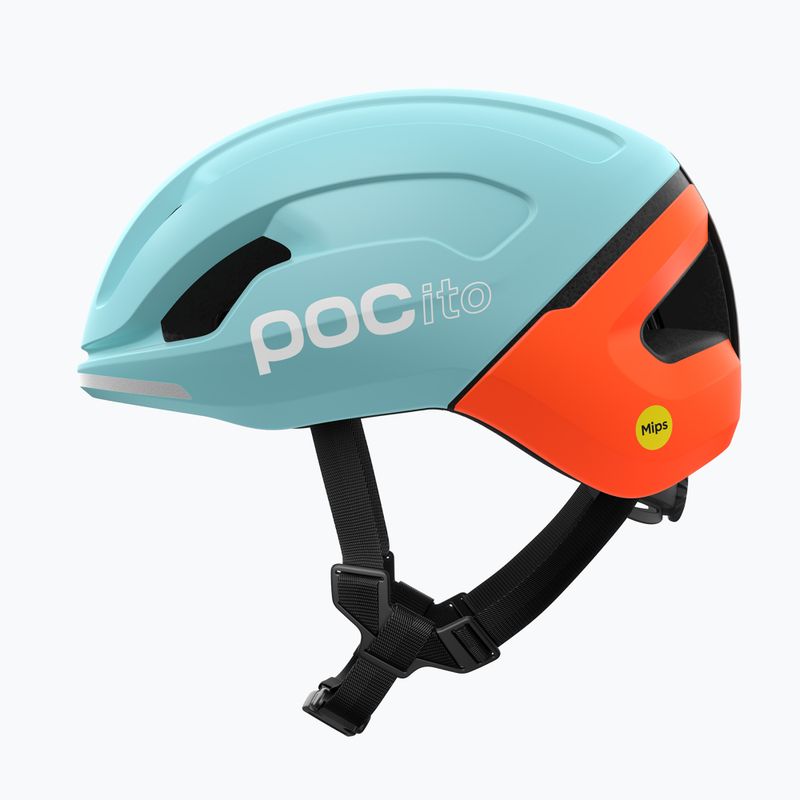 Kinder-Fahrradhelm POC Pocito Omne MIPS Jr indicolite blue matt/carnelian orange matt 2