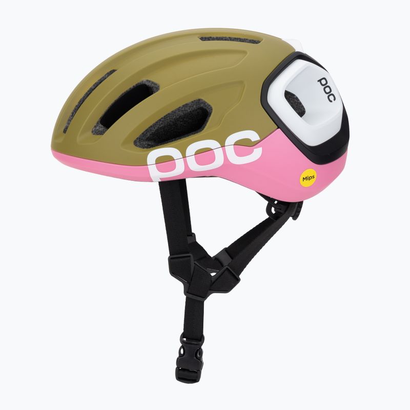 Fahrradhelm POC Amidal olivine green matt/thulite pink matt 3