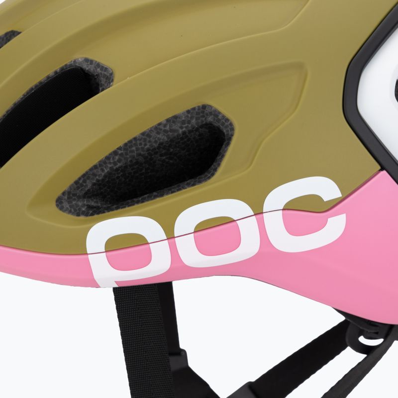 Fahrradhelm POC Amidal olivine green matt/thulite pink matt 7