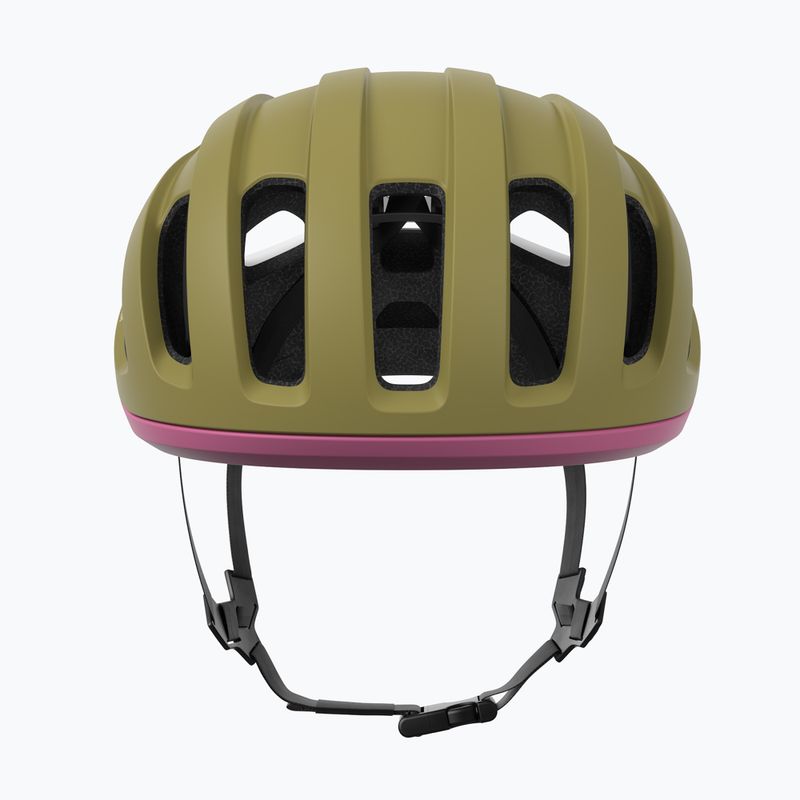 Fahrradhelm POC Amidal olivine green matt/thulite pink matt 3