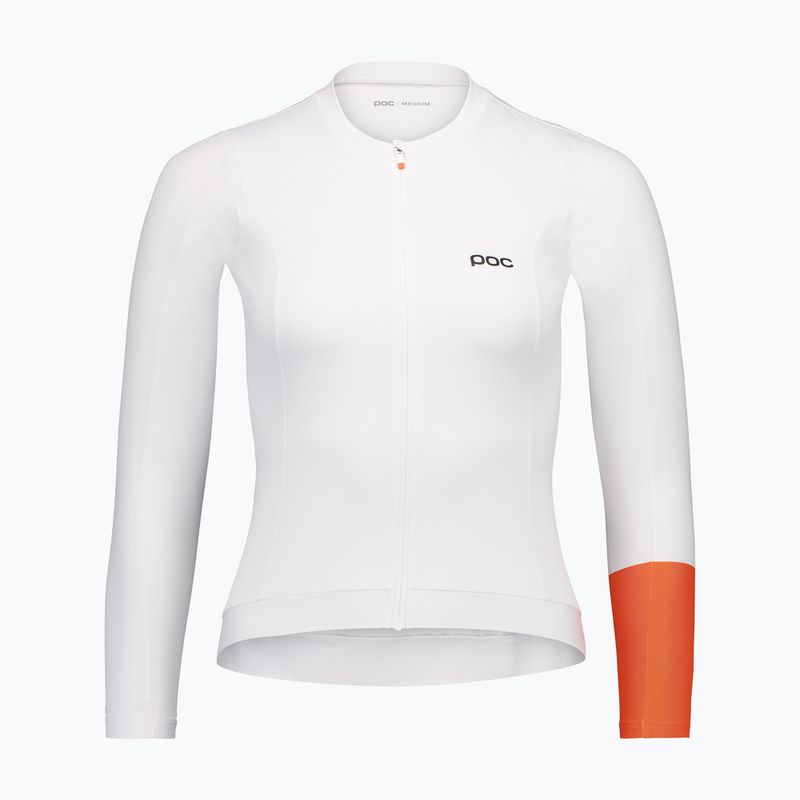 Damen Fahrrad-Langarmshirt POC Cadence Jersey hydrogen white 3