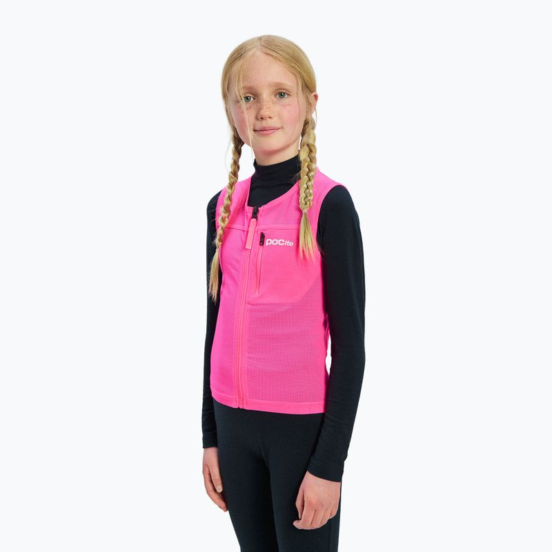 Kinder-Schutzweste POC Pocito VPD Air Vest Jr fluorescent pink 5