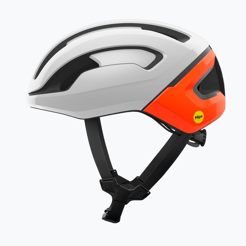 Fahrradhelm POC Omne Air MIPS Wasserstoff weiß/fluoreszierend orange 2
