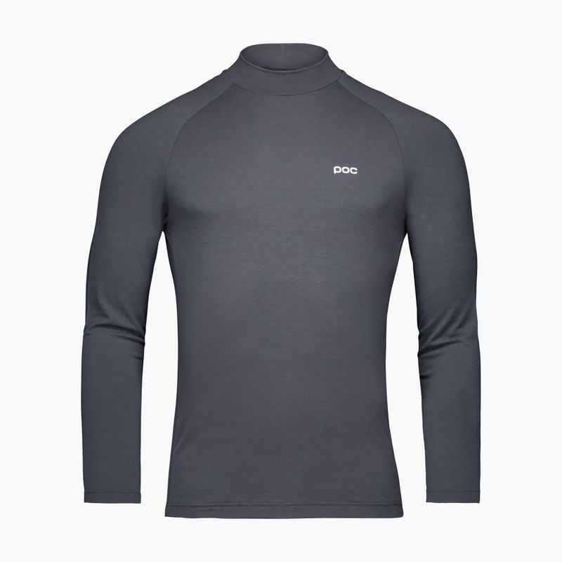Herren Thermoaktiv-Funktionsshirt POC Layer Merino Mock Neck Jersey sylvanite grey 4
