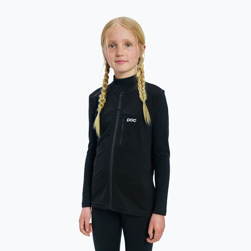 Kinder Funktionssweatshirt POC Layer Merino Mock Neck Jersey Jr uranium black 4