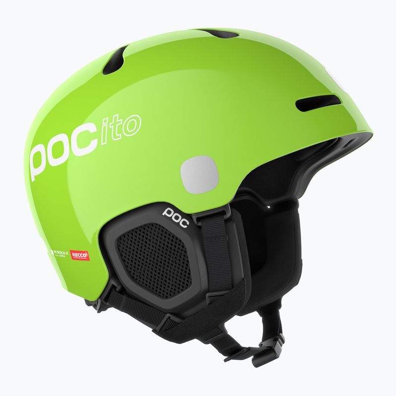 Kinder-Skihelm POC POCito Fornix MIPS fluorescent yellow/green
