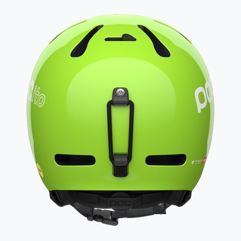 Kinder-Skihelm POC POCito Fornix MIPS fluorescent yellow/green 4
