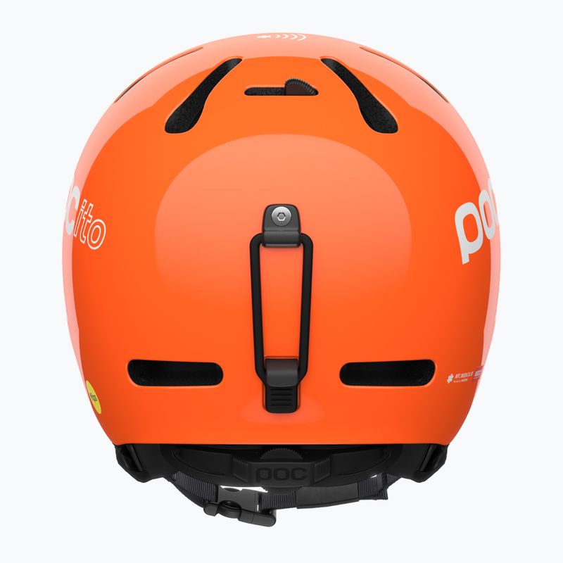 Kinder-Skihelm POC POCito Fornix MIPS fluorescent orange 4