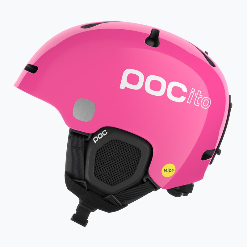 Kinder-Skihelm POC POCito Fornix MIPS fluorescent pink 2